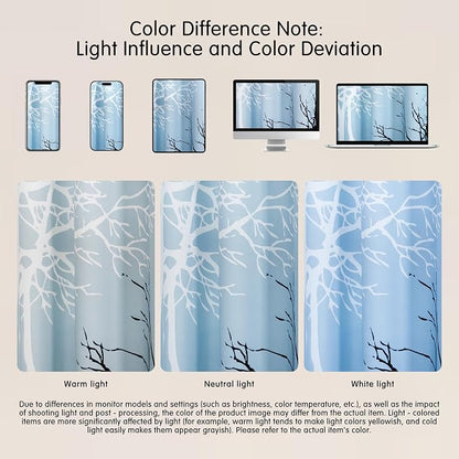 SUBRTEX Blackout Curtains 52Wx108L, Room Darkening Floral Curtains, Thermal - Image 9