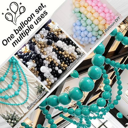 Teal Blue Linking Balloons, Tails Balloon - Image 3