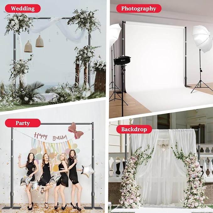 EMART 10x10ft Heavy Duty Backdrop Stand Frame - Image 7