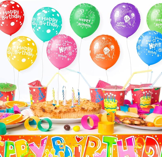 50pcs 12inch Happy Birthday Balloons - Image 5