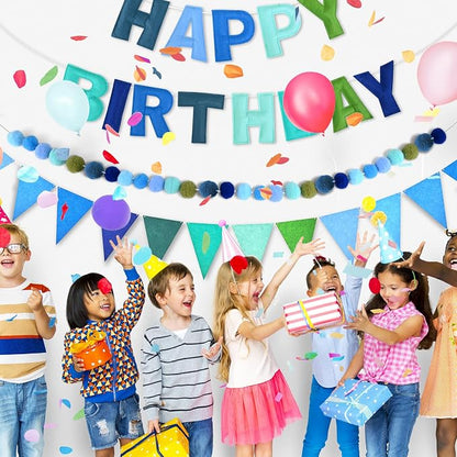 CANREVEL 3 PCS Pre-Strung 3D Happy Birthday Banner Decorations, Happy Birthday - Image 6