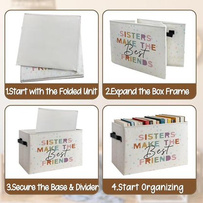 Boho Girl Nursery Foldable Storage Bins Box - Image 4