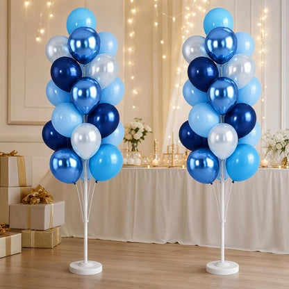 Hiins Metallic Blue Balloon Column Kit Set of 2 - Image 7