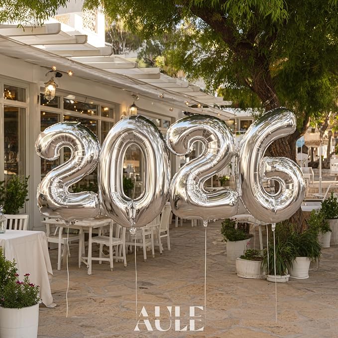 AULE 40 Inch Silver 29 Balloon Number Foil 0-9 Birthday Big Numbers | Birthday - Image 4