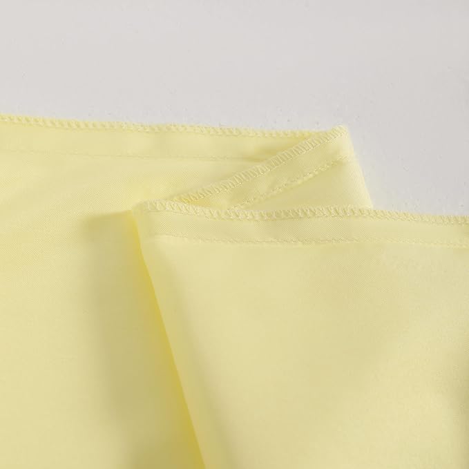 NTBAY Satin Body Pillowcase for Hair and Skin, Luxurious and Silky Pillow case with Envelope Closure, 20x54 Inches, Light Yellow