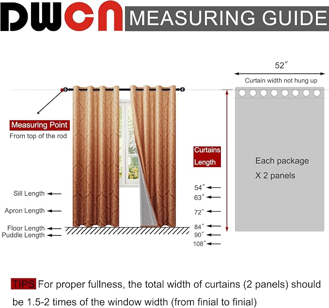 DWCN 100% Blackout Curtains for Bedroom - Image 7