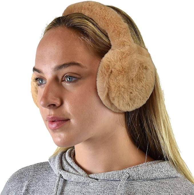 C.C Soft Winter Warm Adjustable Headband Ear Warmer Earmuffs