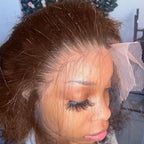 250% Density 13x6 FULL SKINLIKE HD Chocolate Brown Deep Curly lace front wigs Real 0.10mm Ultra-thin Invisible Water Wave HD Lace Front Wigs Human Hair Small Knots Full Virgin Hair 28 Inch