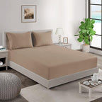 Lane Linen 100% Organic Cotton King Size Pillow Cases Set of 2 (20''x36'') Pillow Cases King Size Certified Organic Cotton Pillowcases King Pillow Cases Set of 2 Brown Pillow Cases Taupe