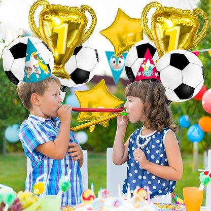 4D Sphere Soccer Balloons 8 Pcs 22 inch Champion Trophy Balloons - Image 4