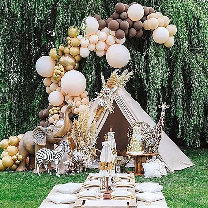 Beige Balloons, Birthday Decoration, Wedding Party, Baby Shower Decorations - Image 6