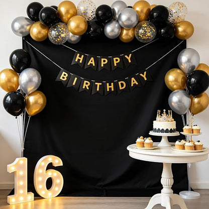 Black Photo Backdrop for Photoshoot, Fabric 8x10ft | Versatile Studio Photo - Image 9