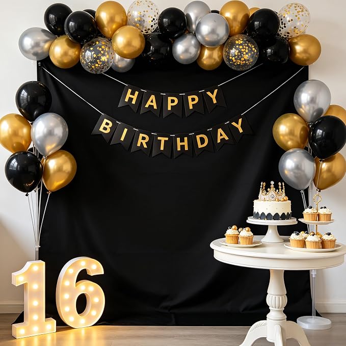 Black Photography Backdrop for Photoshoot, Fabric 5x7ft | Versatile Studio - Image 7