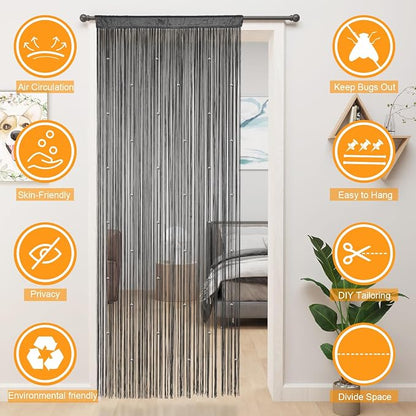 YIIBAII Beaded Curtain Beaded Curtains - Image 9