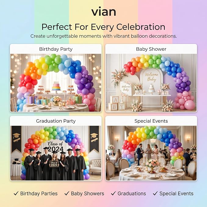 Balloons 100 Pack 12 Inch – Latex Party Balloons - Image 4