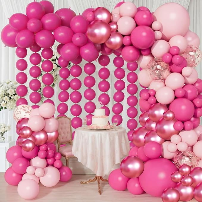 100 Pcs Link Balloon Quick Linking Latex Connected Balloons Linkable by Meanplan