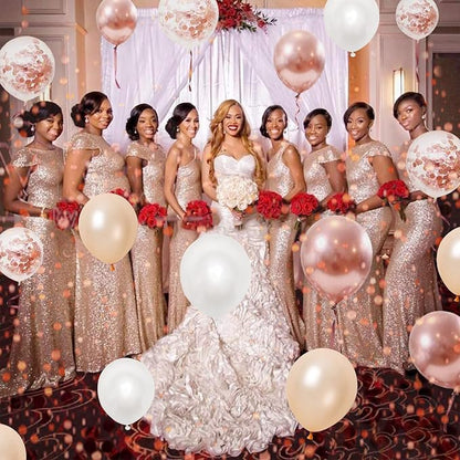 Rose Gold Balloons, Baby Shower, Engagement, Bridal Shower, Princess Party - Image 4
