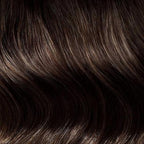 Luxy 100% Remy Human Hair – Halo Clip-In Hair Extensions –Natural Looking Volume & Length - One-Piece - Easy 5-Min Application 150 grams 12" Dimensional Rooted Honey Espresso