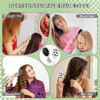 12 Pcs Soccer Mini Detangler Brush, Mini Travel Hair Brush, Bristles Plastic Detangling Brush, No Tangle Soft Flexible Bristles for Straight, Curly, Thick Hair for Soccer Team Gift Sport Party