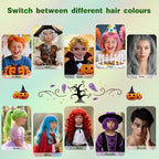 Green Temporary Hair Color Spray for Kids, Instant Colored Hair Dye Alternative for Girls Boys Teens Women Men, Disposable Washable, Quick Styling for Party Cosplay Christmas Halloween, 150ml