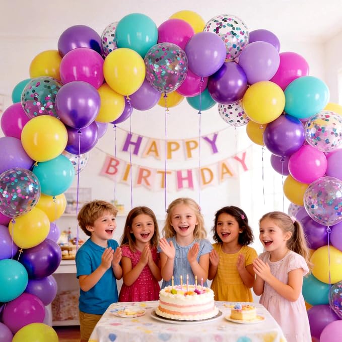 Pink Blue Purple Balloon - Image 5