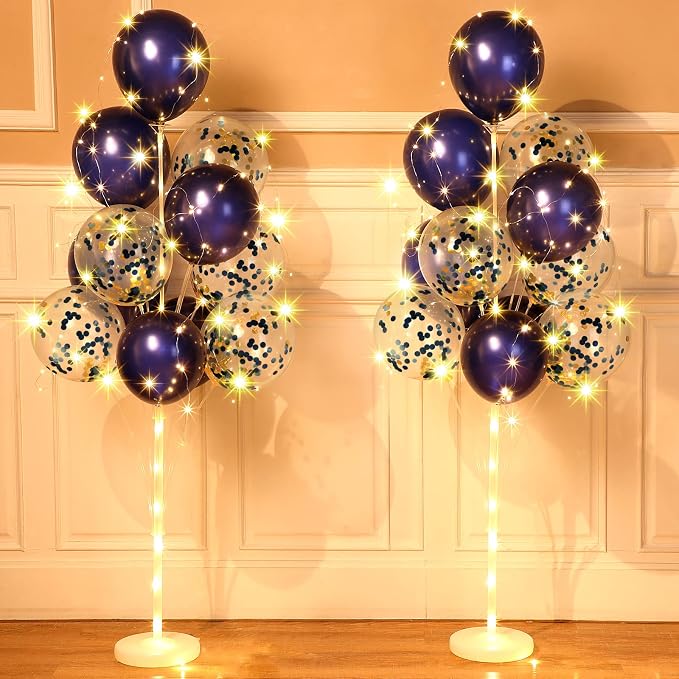 Wettarn 2 Sets Floor Balloon Column Stand Kit by Wettarn
