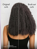 LUVME Invisible Clip ins Hair Extensions Deep Kinky Curly Real Human Hair Remy Hair Clip ins for Women, Natural Human Hair,18 inch 2 Pack 220g 12Pcs, Natural Black