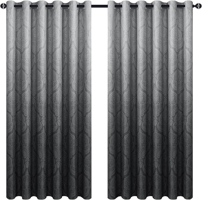 DWCN Ombre Black Blackout Curtains - Image 7