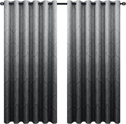 DWCN Ombre Black Blackout Curtains - Image 7