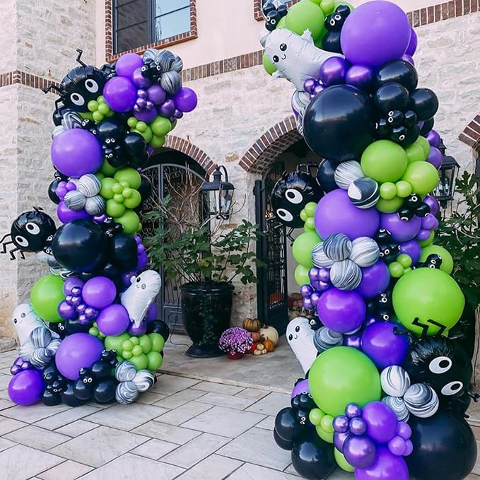 Voircoloria 130pcs Purple Balloons Garland Arch Kit, 18 12 10 5 Inch | - Image 9