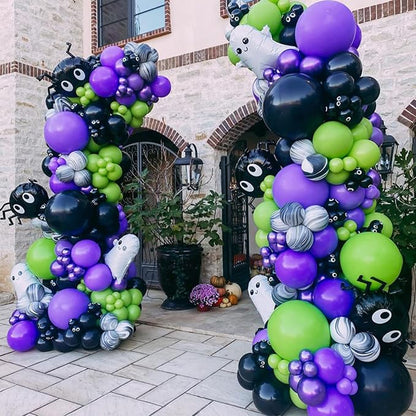 Voircoloria 130pcs Purple Balloons Garland Arch Kit, 18 12 10 5 Inch | - Image 9