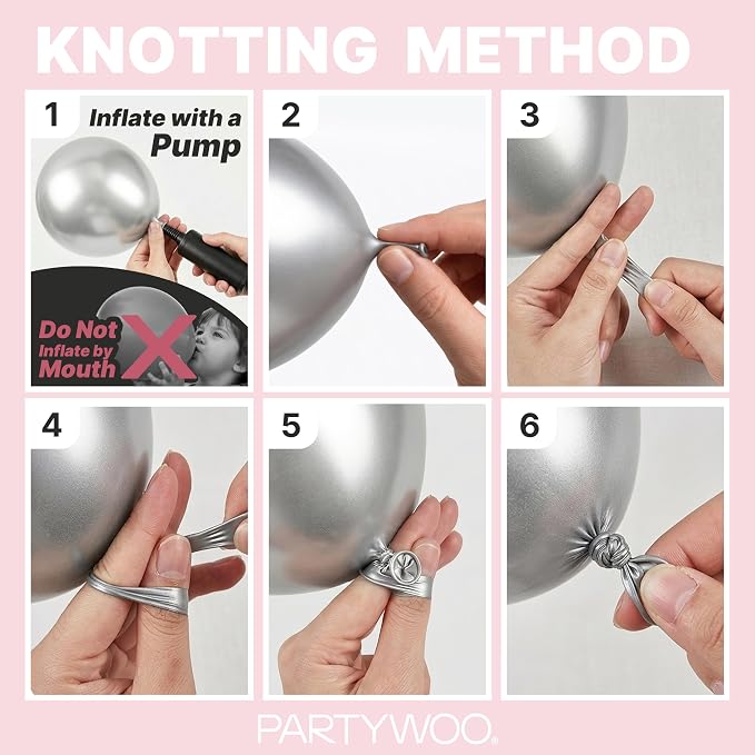 PartyWoo Pale Pink Balloons 85pcs Light Pastel Baby Pink Color | 18 12 10 5 - Image 7