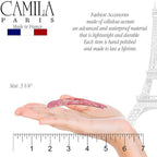Camila Paris CP2932 French Hair Barrettes Clips, Snap Hair Slides Clic Clac for Women, Styling Girls Side Slide-in Metal Snap Pin Hair Accessories for Women. Strong Hold, No Slip Grip, Made in France