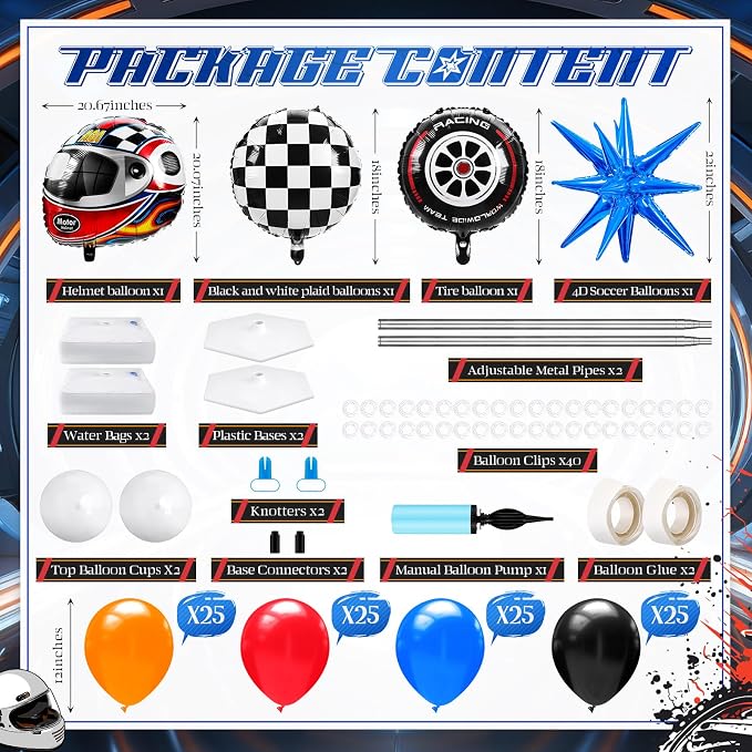 Kasyat 2 Sets Hot Car Balloon Column Stand Kit - Image 2