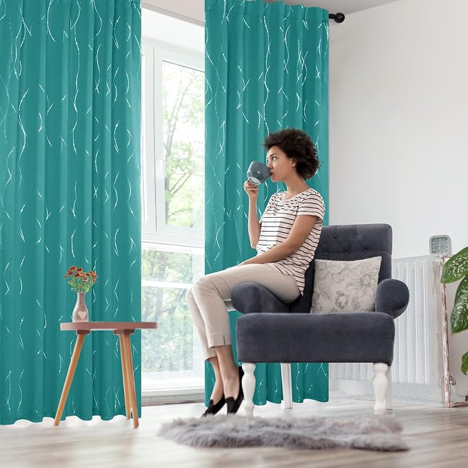 Deconovo Blackout Back Tab Curtains - Image 8
