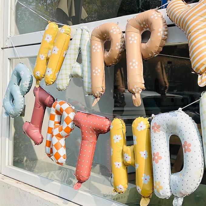 Happy Birthday Balloon Banner 16 in Happy Birthday Letter Balloons | Fabric - Image 7