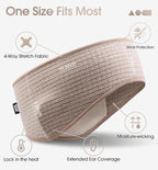 SUNMECI Lightweight Soft Fleece Headband - Breathable Ear Muffs for Men Women in Winter Running Cycling Ski Comfortable Warm for Clod Weather Sports