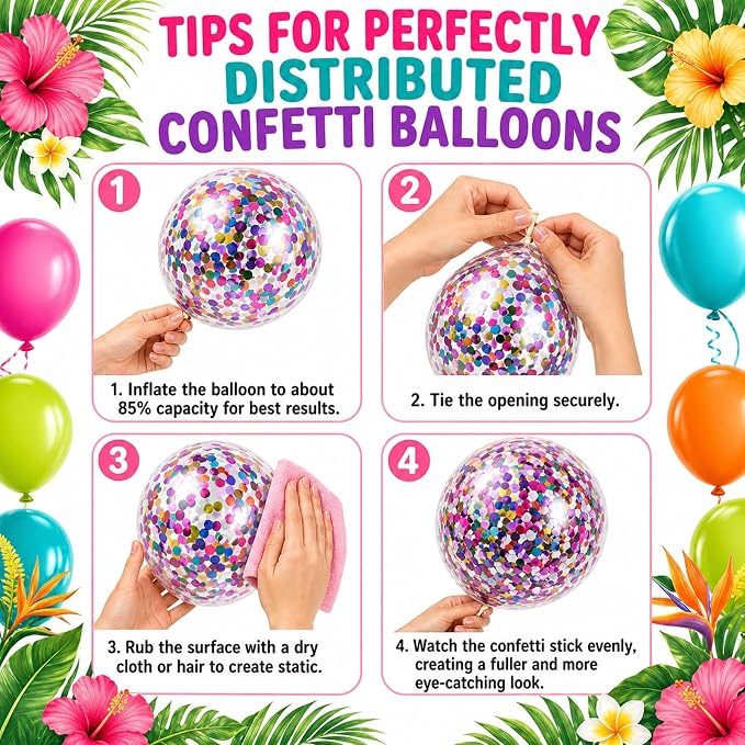 Tropical Rainbow Balloons Kit - Image 3
