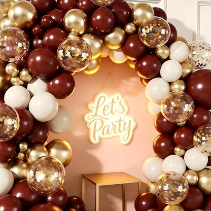 Burgundy Balloon Garland Arch Kit - Image 4