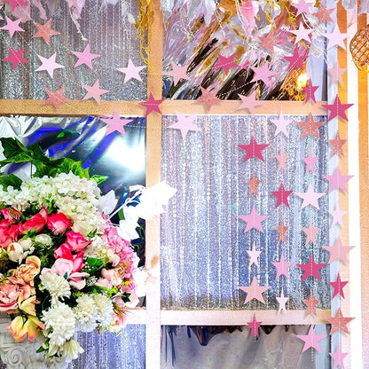 Patelai Glitter Star Garland Banner 2026 Graduation Decor 130 Feet Star Hanging - Image 5