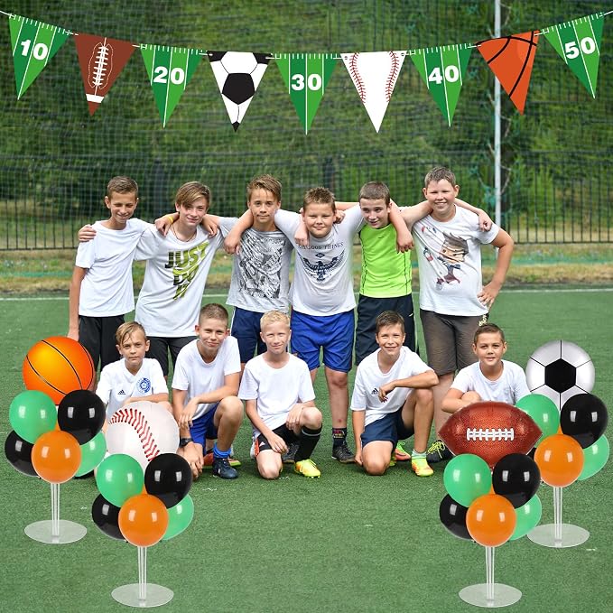 4 Sets Sports Party Balloons Stand Kit - Image 6