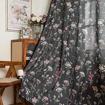 ENJOYBRIDAL Floral 63 Inch Curtains - Image 5