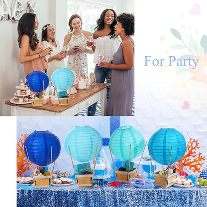 24 Set Hot Air Balloon Table Centerpieces Baby Shower Party Decoration Paper - Image 6