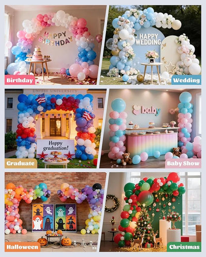 6IN1 Balloon Arch Stand Kit, 10.8ft Adjustable Balloon Column Stand - Image 7