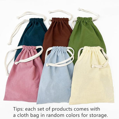 2 Sets of Green Grey Beige Nursery Garland 24Pcs Woodland Fabric Linen Pennant - Image 6