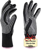 Heat‑Resistant Gloves–Silicone‑Grip Protection for Hair Styling, Curling & Flat Iron, Heat Press, Sublimation–Universal Fit
