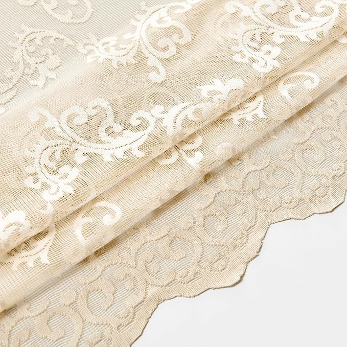 Victorian Floral Sheer Lace Curtains - Image 6