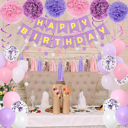 Purple Pink Birthday Party Decorations - Image 5