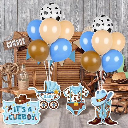 6 Sets Cowboy Baby Shower Balloon Stand Kit - Image 3