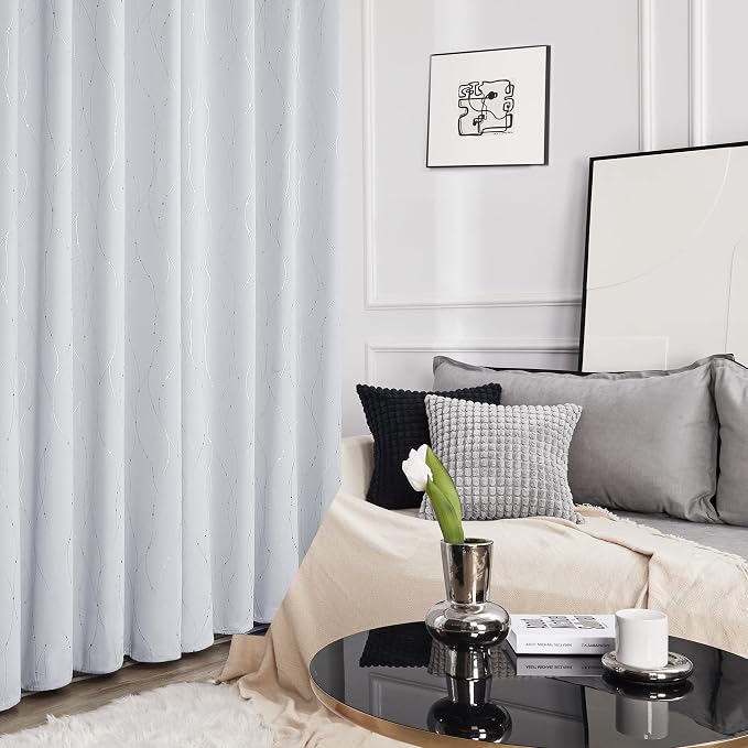Deconovo Living Room Curtains 54 Inches Long, Thermal Insulated, Room Darkening - Image 5